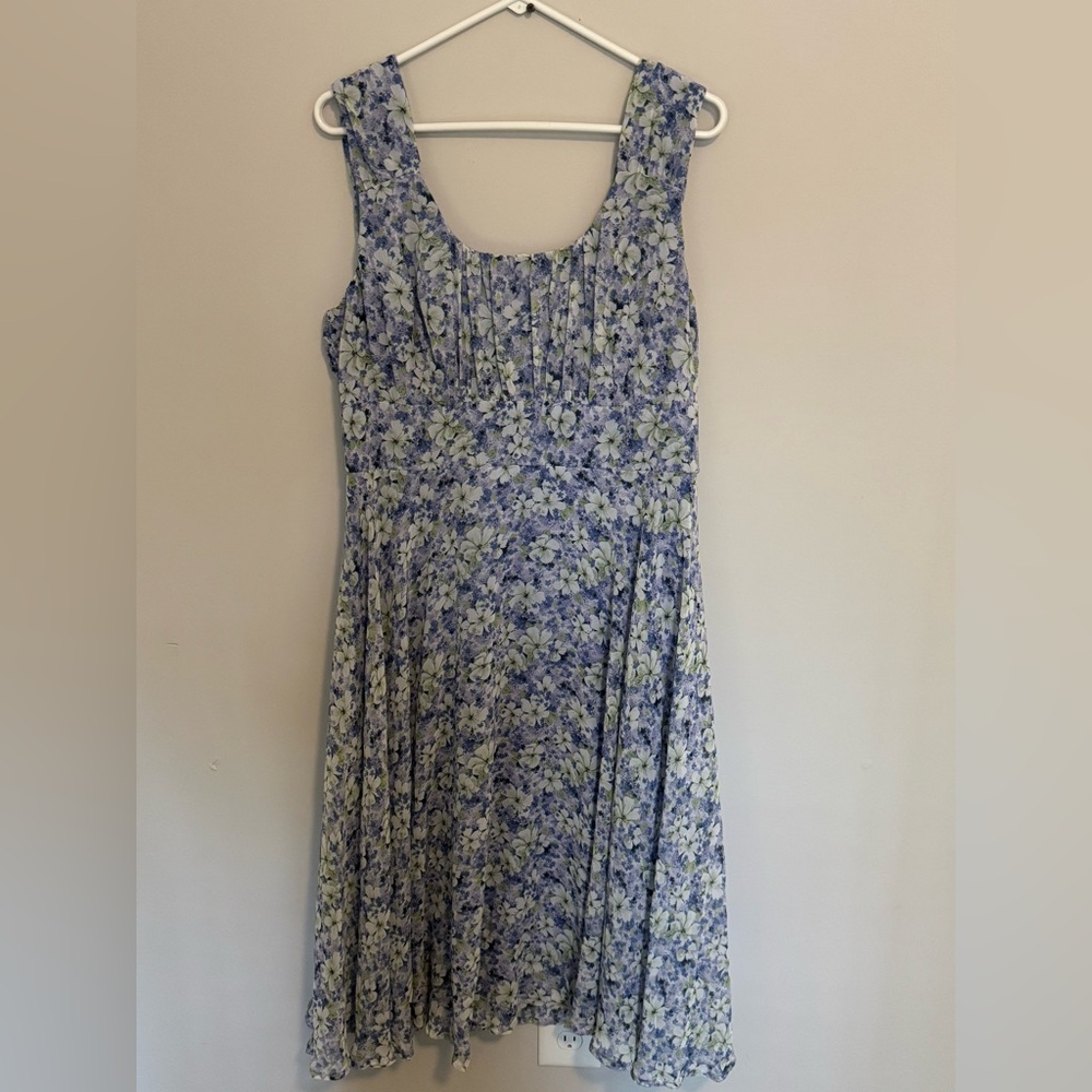 NorthStyle Women's Blue Floral Dress Size 16 Fairy Y2K Cottagecore Coquette